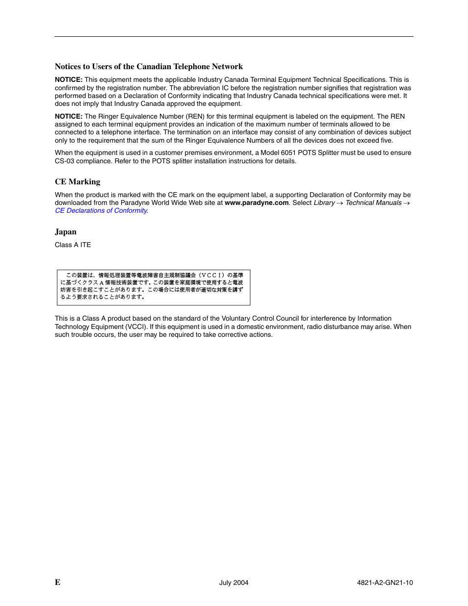 Paradyne BitStorm 4800 Express User Manual | Page 6 / 52