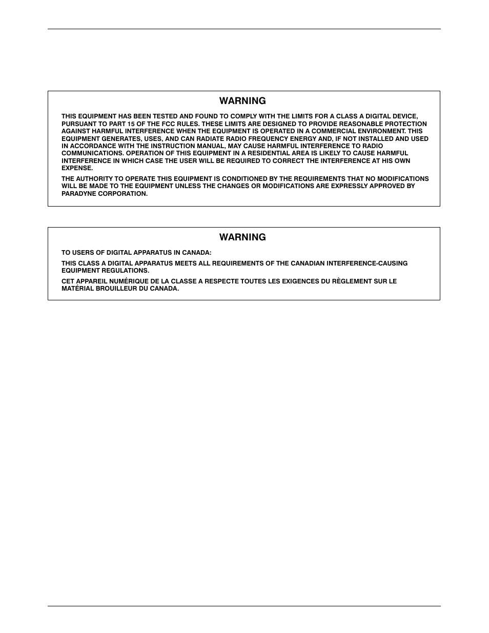 Notices, Warning | Paradyne 3821PLUS User Manual | Page 4 / 162