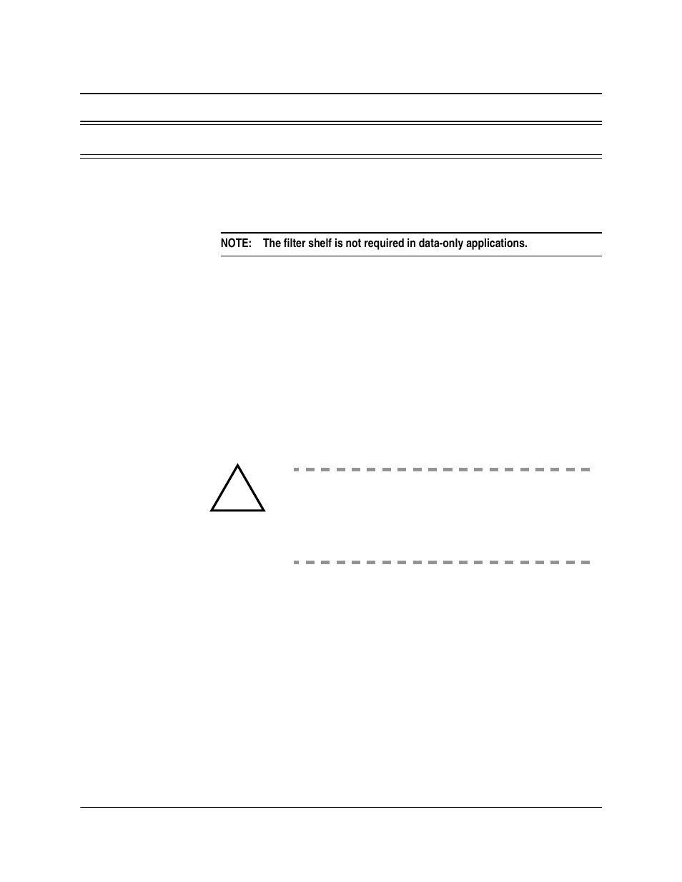 Task 003: installing the bs1900 and filter shelves | Paradyne BitStorm IP DSLAM 1900 User Manual | Page 58 / 160