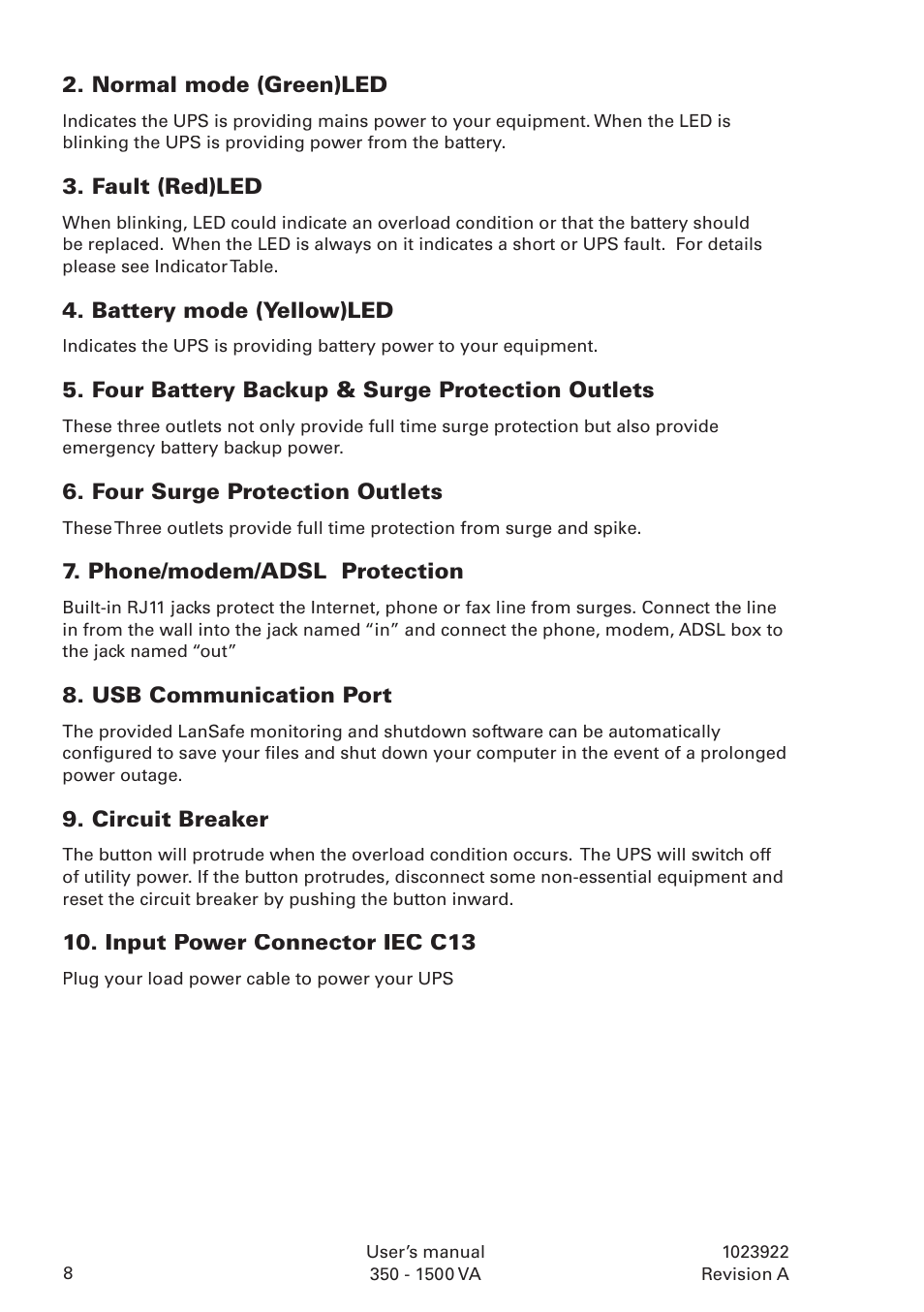 Powerware 5110 User Manual | Page 8 / 14