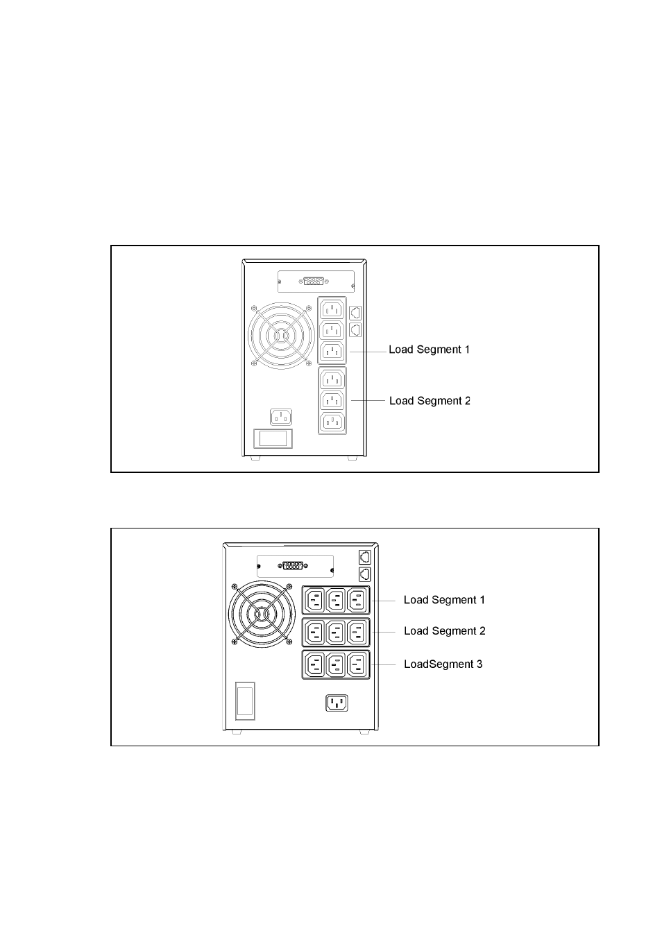 Load segments | Powerware UPS 1000 - 2200 User Manual | Page 15 / 24