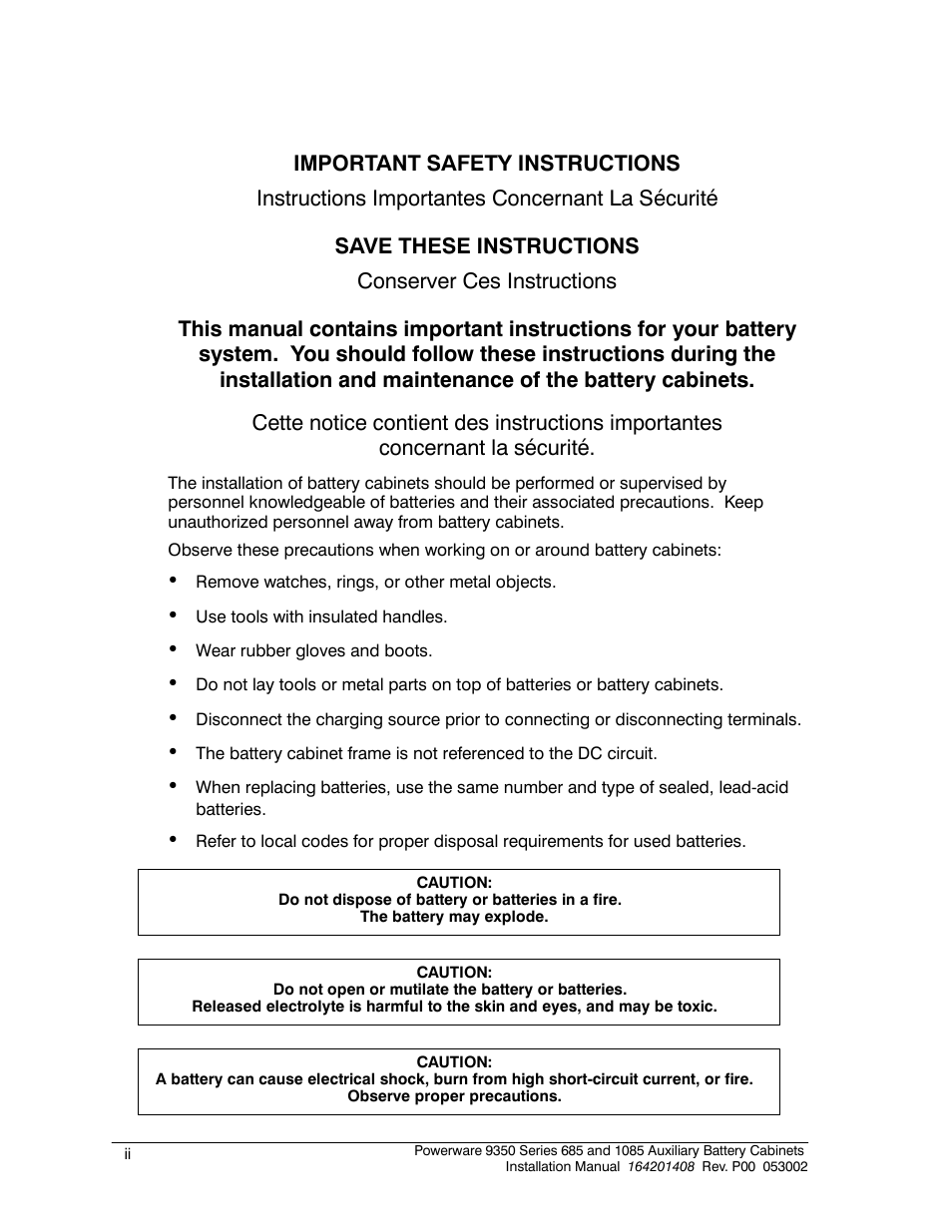 Powerware 685 User Manual | Page 2 / 54