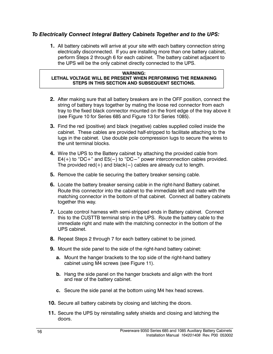 Powerware 685 User Manual | Page 22 / 54