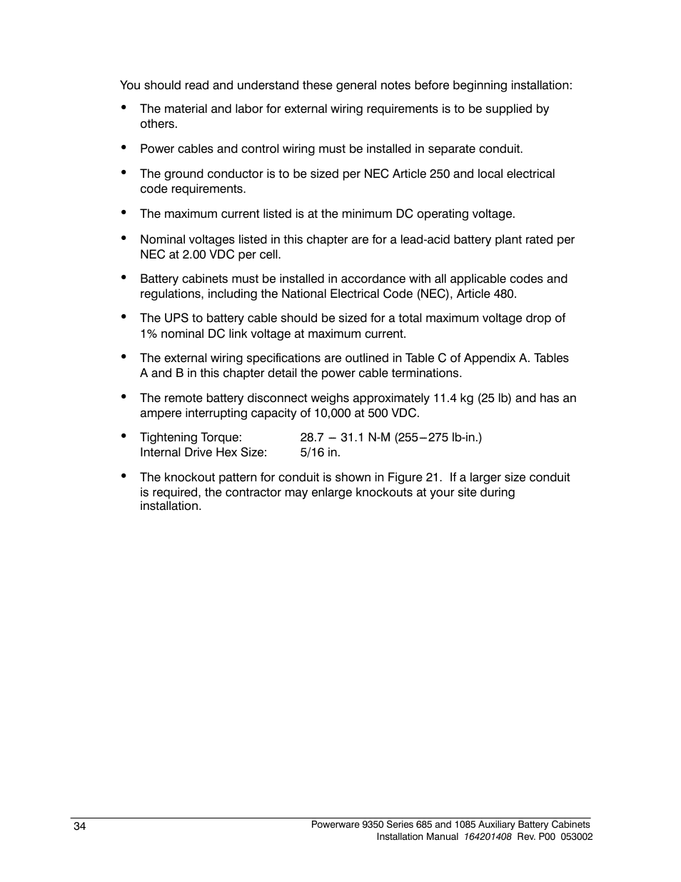 Powerware 685 User Manual | Page 40 / 54