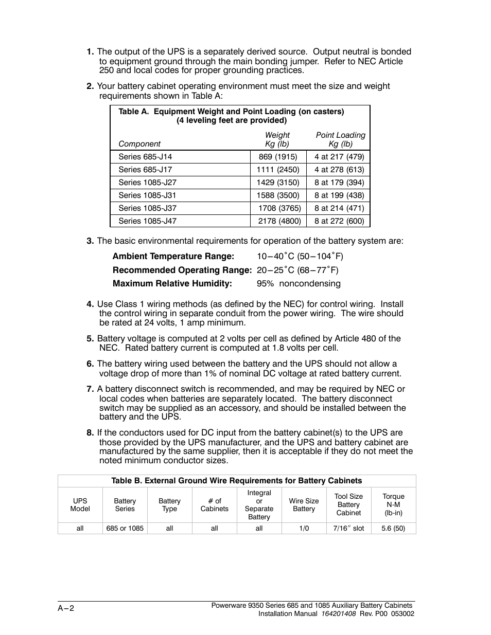 Powerware 685 User Manual | Page 44 / 54