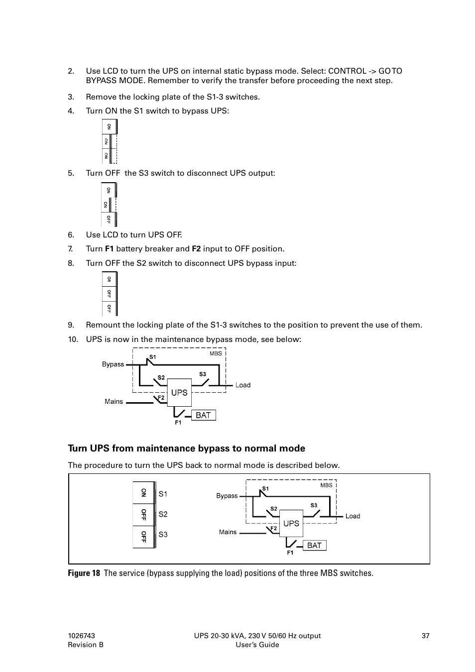 Powerware 9155 UPS20-30kVA User Manual | Page 37 / 52