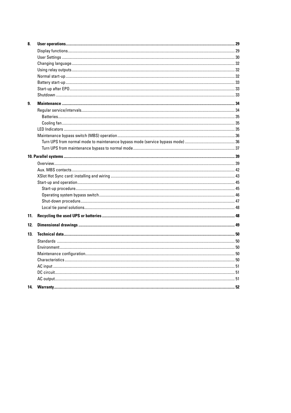 Powerware 9155 UPS20-30kVA User Manual | Page 4 / 52