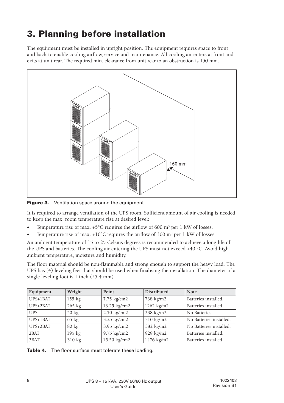 Planning before installation | Powerware powereware plus 8 - 10 kVA User Manual | Page 8 / 46