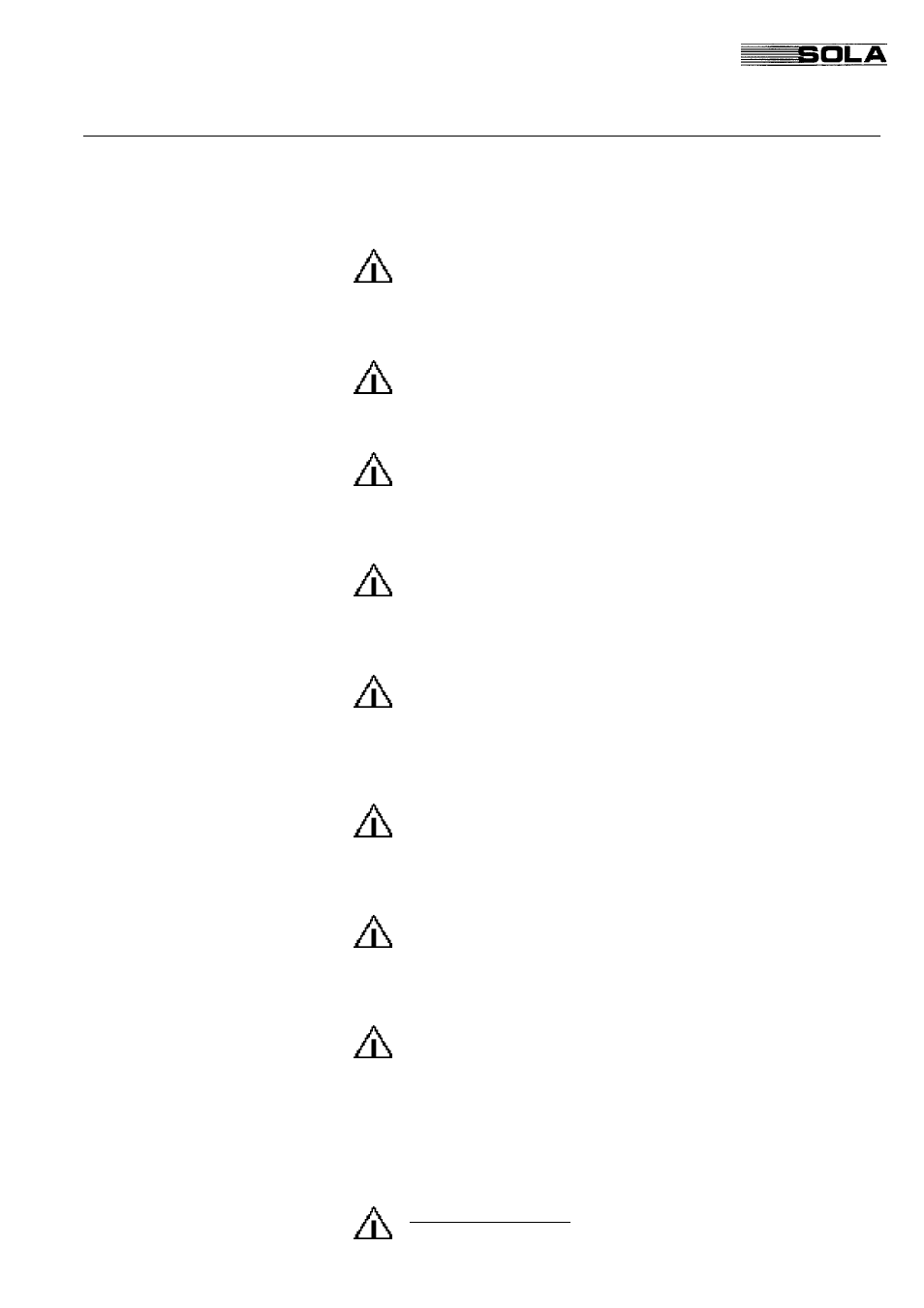 Safety instructions, Sola 4000 - operating manual safety instructions | Powerware Uninterruptible Power Supply SOLA 4000 User Manual | Page 3 / 108