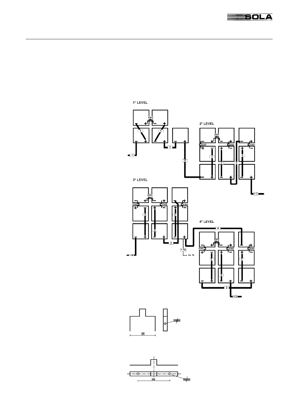 1 installation, Sola 4000 - installation and initial start-up | Powerware Uninterruptible Power Supply SOLA 4000 User Manual | Page 43 / 108