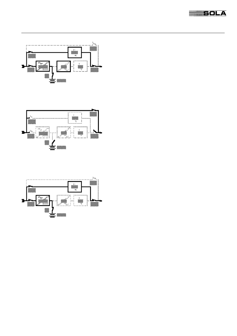 2 operating modes stand-alone unit, Sola 4000 - operation, 3 bypass operation | 4 maintenance bypass operation, 5 standby operation | Powerware Uninterruptible Power Supply SOLA 4000 User Manual | Page 61 / 108