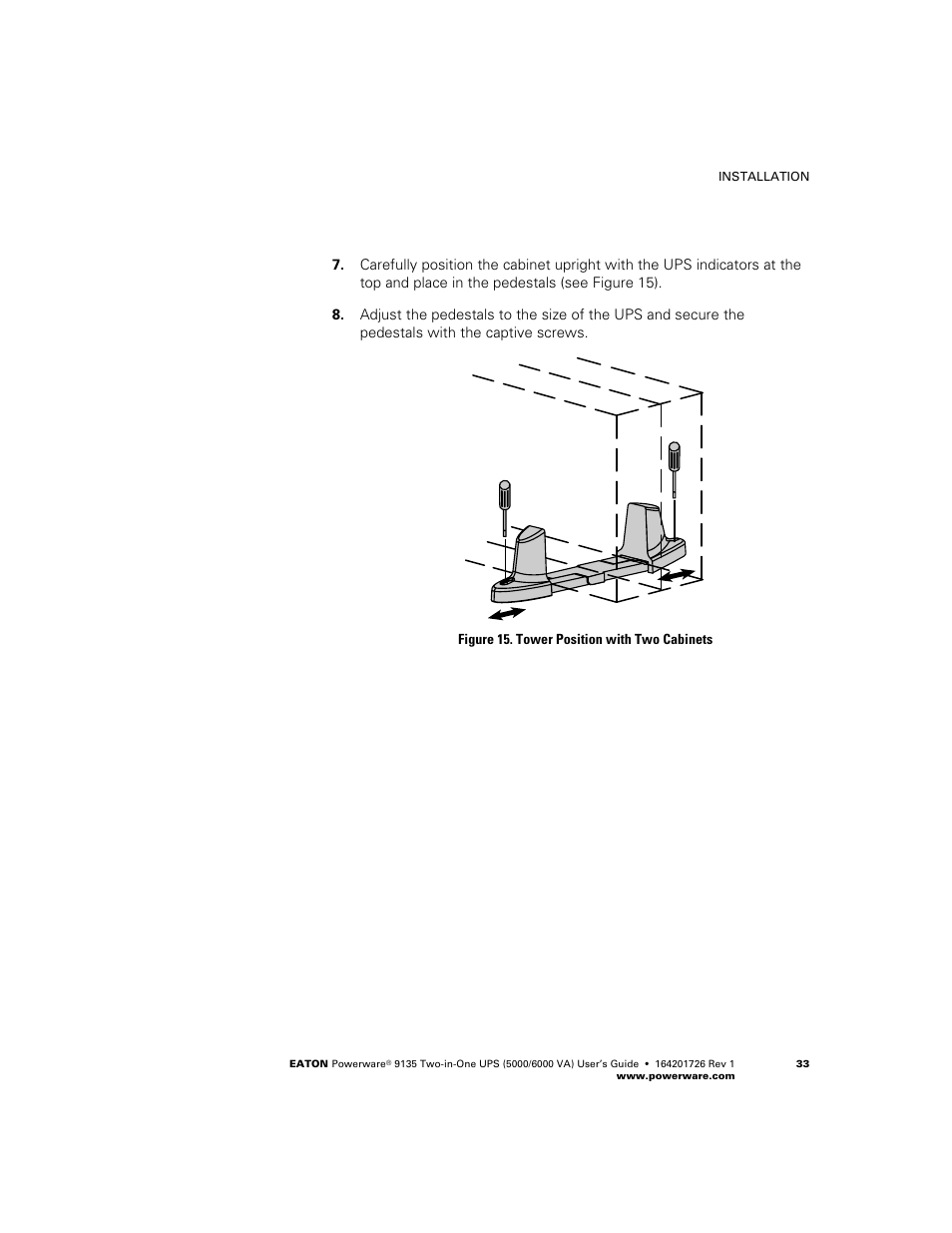 Powerware 9135 Two-in-One UPS 5000/6000 VA User Manual | Page 39 / 82
