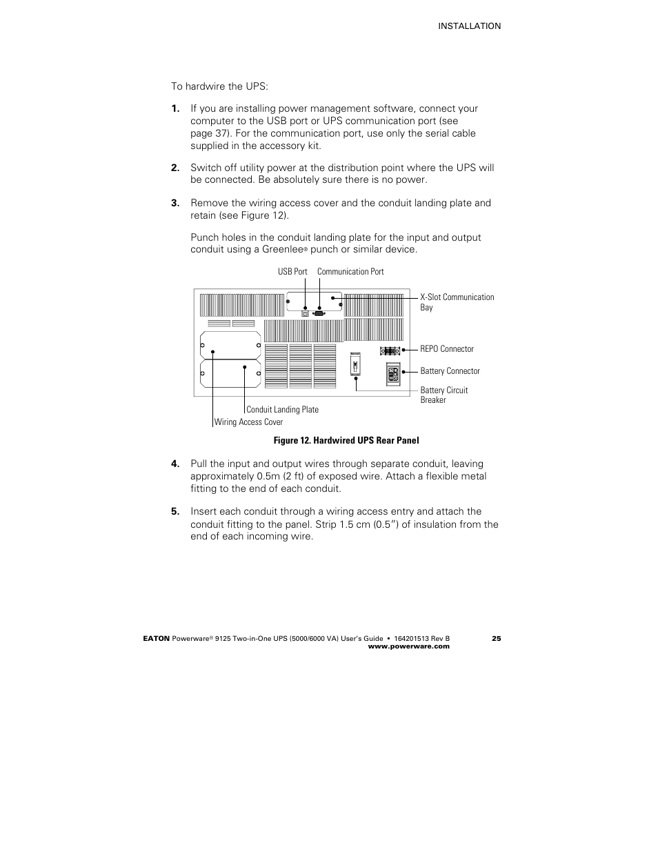 Powerware 9125 Two-in-One UPS 6000 VA User Manual | Page 31 / 66