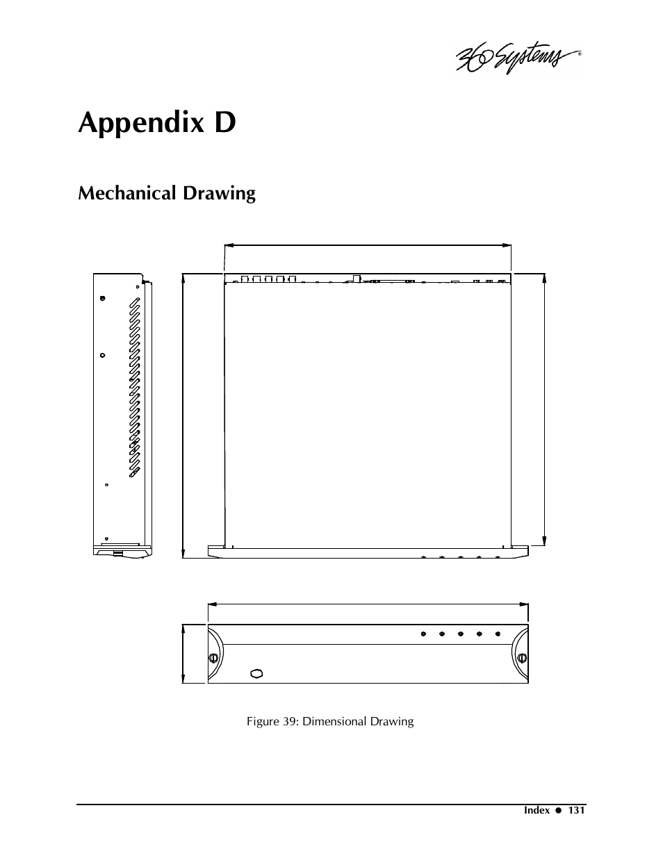 Appendix d, Mechanical drawing | Powerware Model V-2000B User Manual | Page 133 / 137