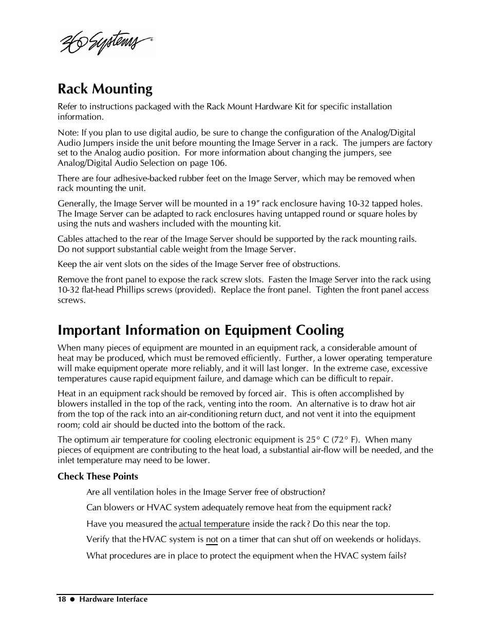 Rack mounting, Important information on equipment cooling | Powerware Model V-2000B User Manual | Page 20 / 137