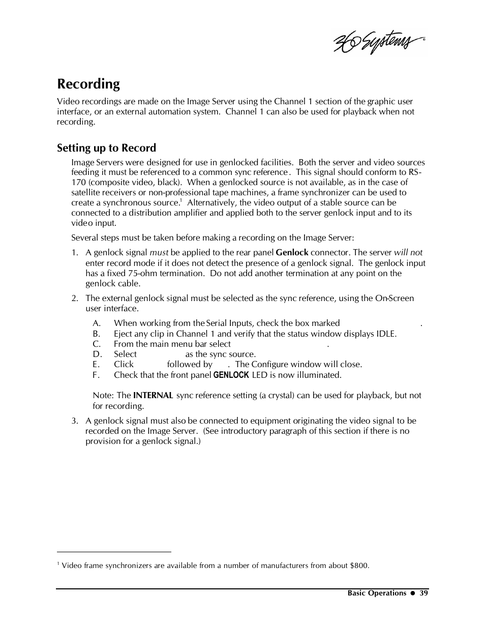 Recording, Setting up to record | Powerware Model V-2000B User Manual | Page 41 / 137