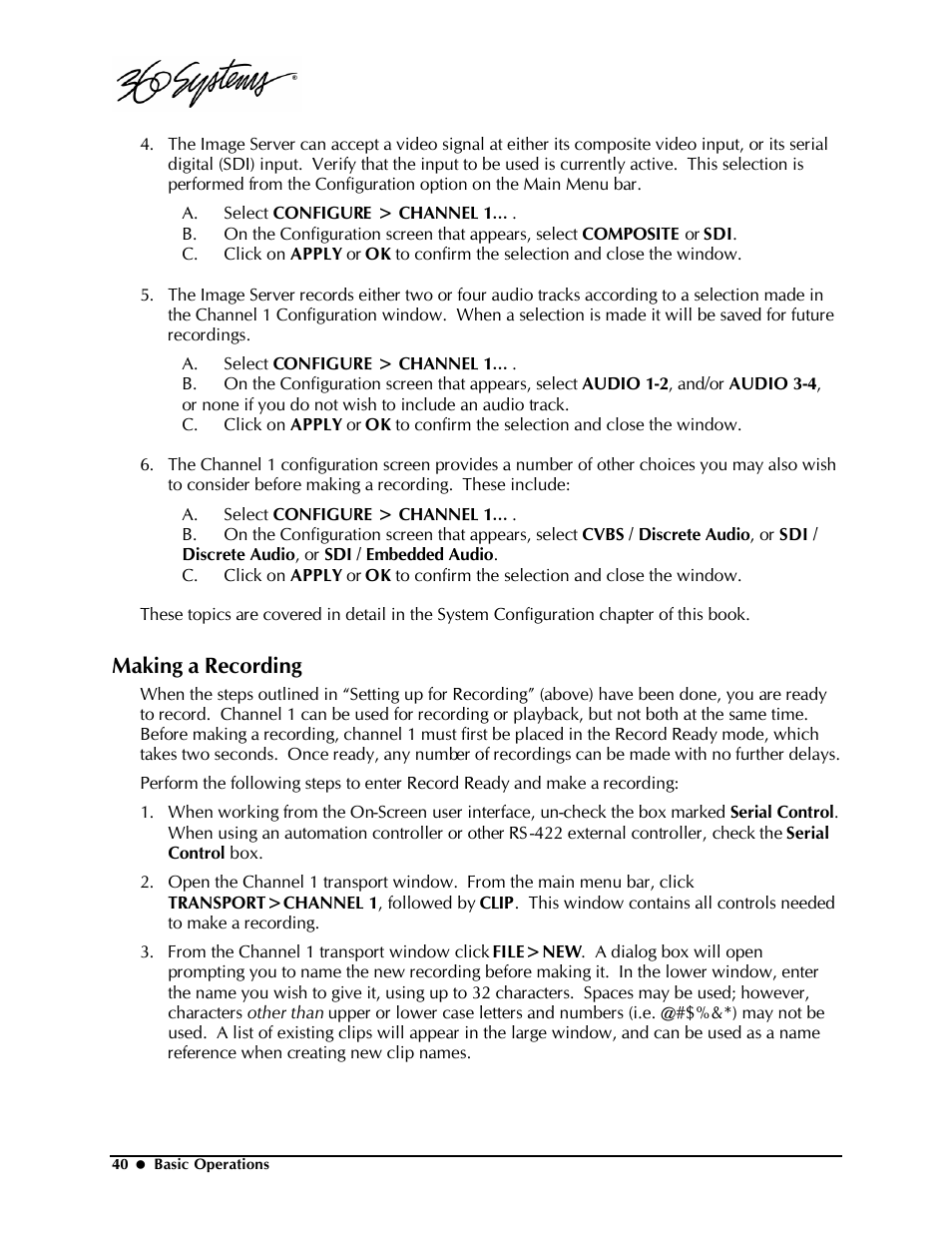 Making a recording | Powerware Model V-2000B User Manual | Page 42 / 137