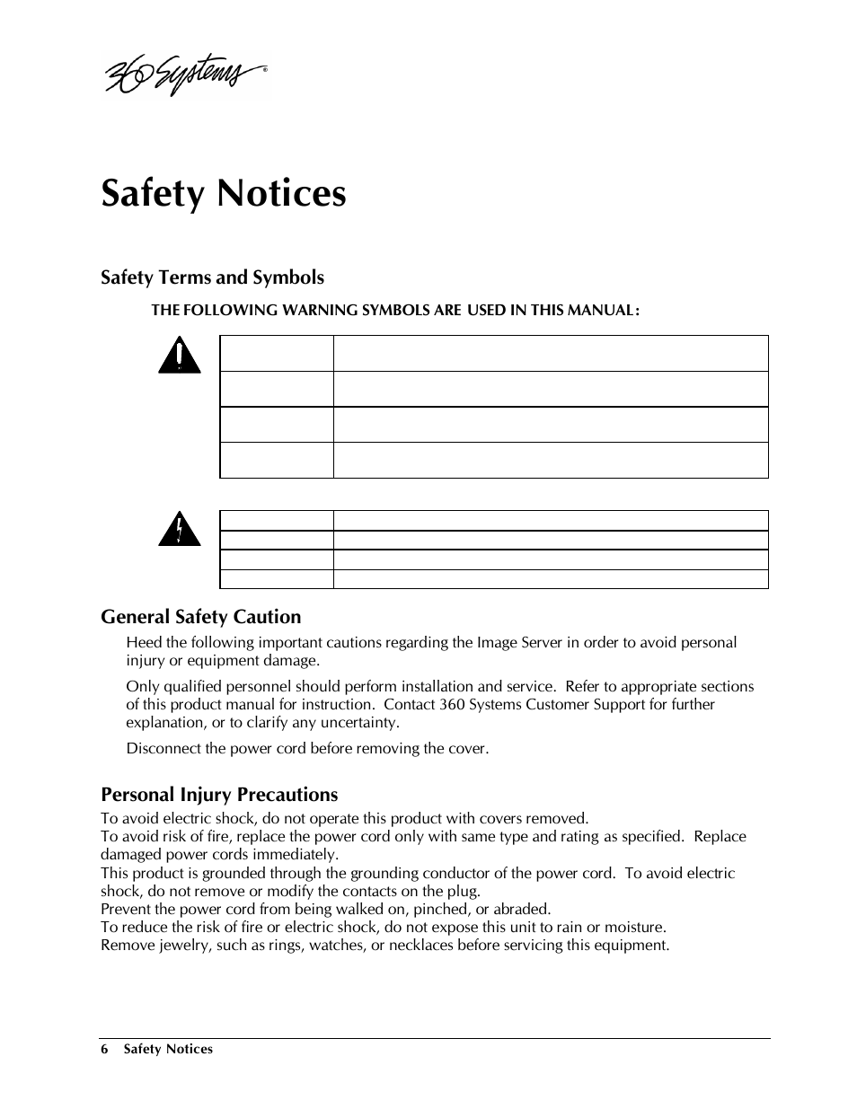 Safety notices, Safety terms and symbols, General safety caution | Personal injury precautions | Powerware Model V-2000B User Manual | Page 8 / 137