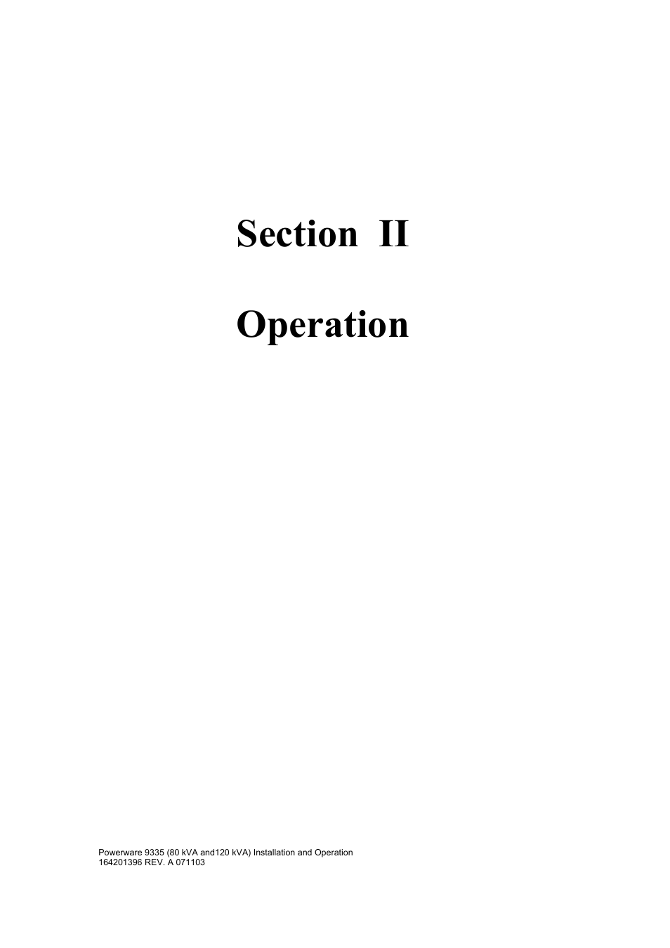 Powerware 9335 User Manual | Page 29 / 100