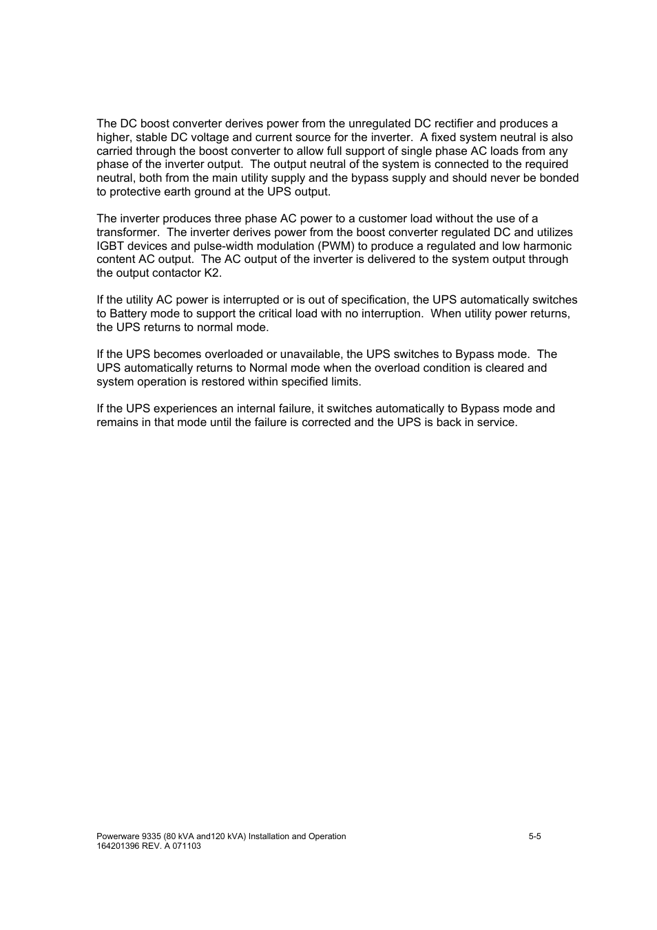 Powerware 9335 User Manual | Page 35 / 100