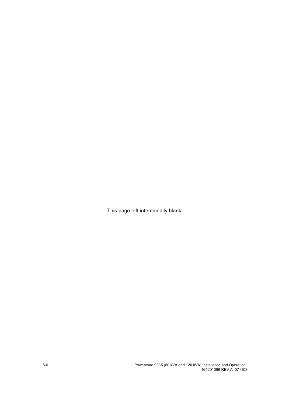 Powerware 9335 User Manual | Page 66 / 100