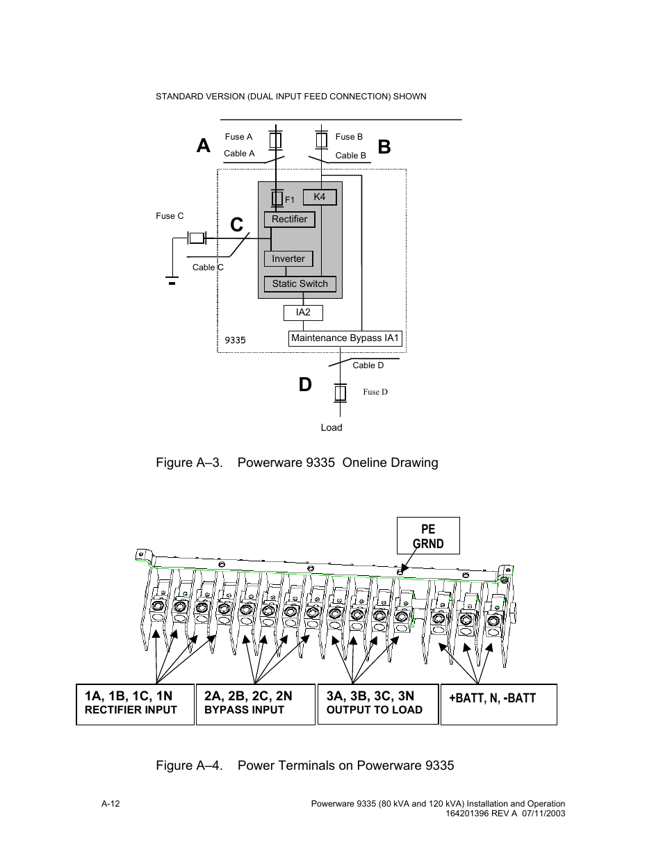 Db c a | Powerware 9335 User Manual | Page 90 / 100