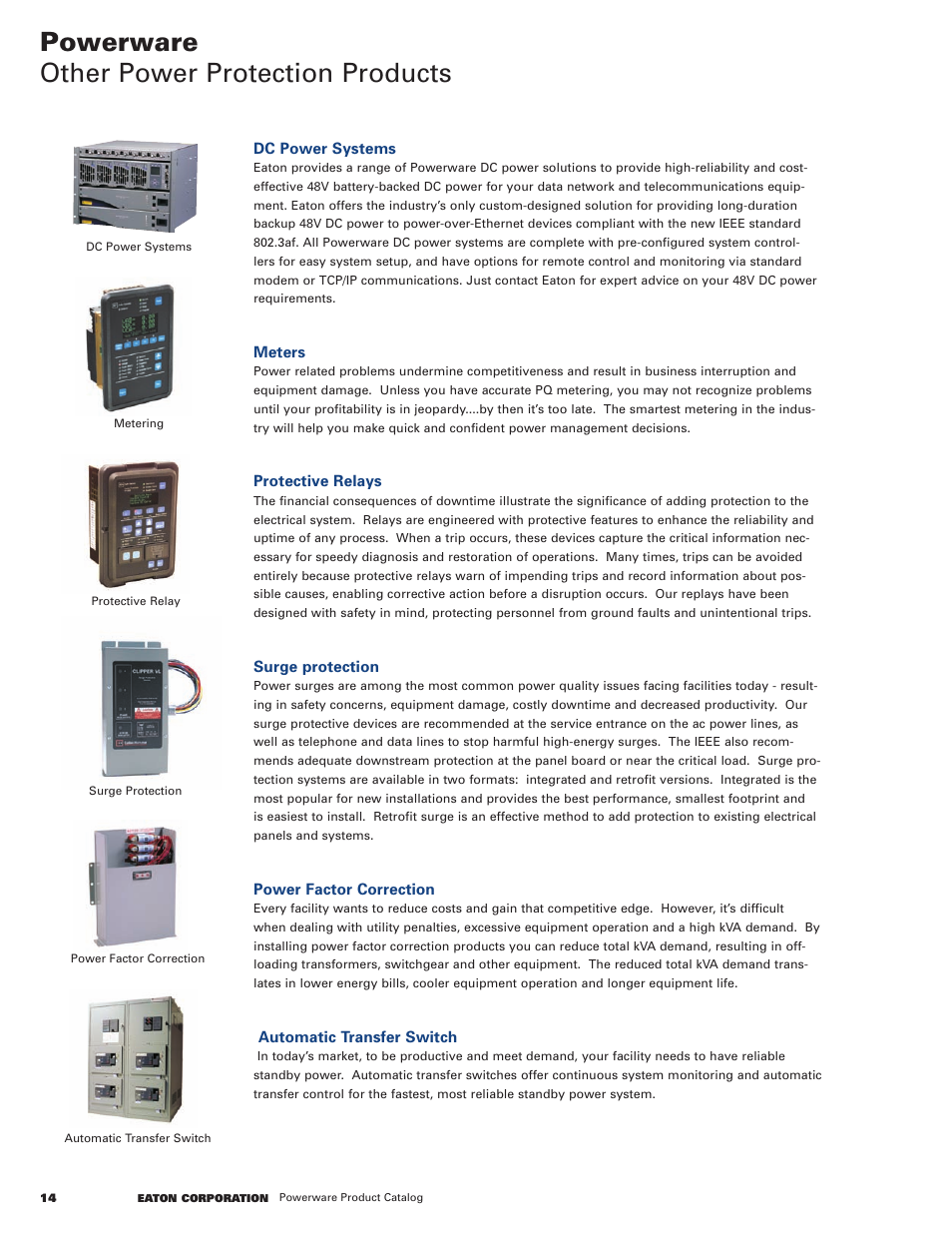 Powerware other power protection products | Powerware 9120 User Manual | Page 16 / 24