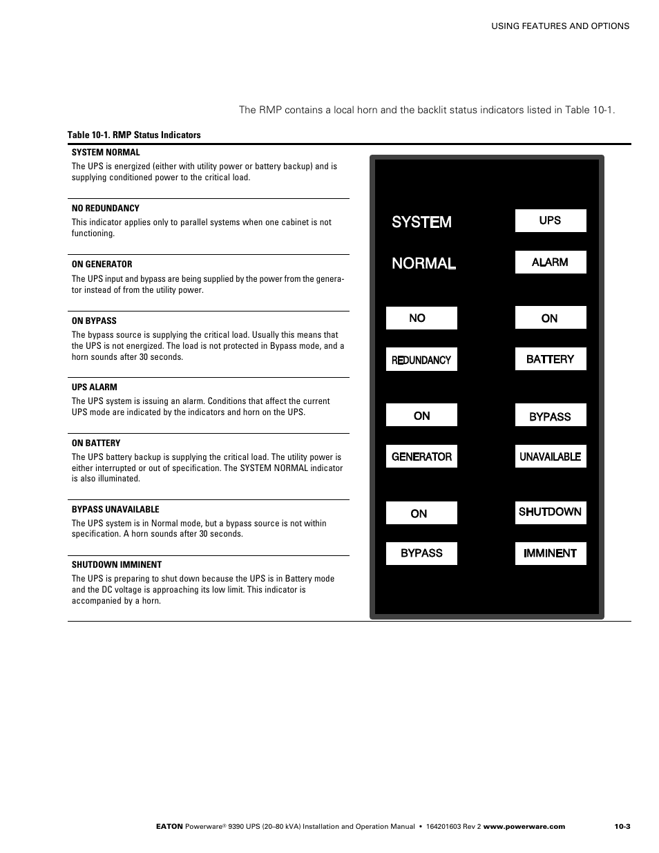 Relay interface module, Figure 10‐2. relay interface module | Powerware 9390 UPS 100160 kVA User Manual | Page 123 / 216