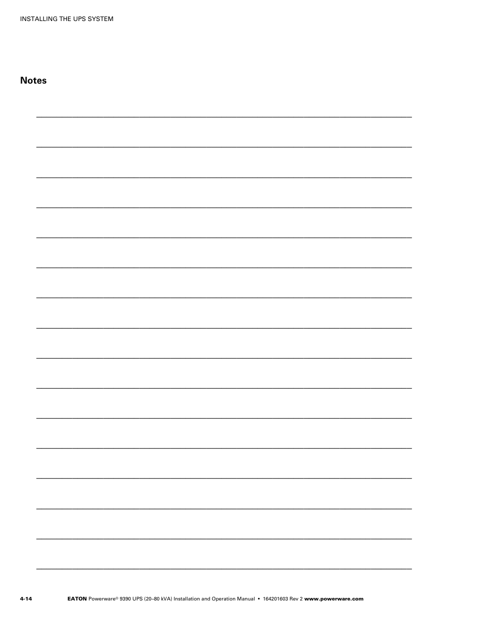 Powerware 9390 UPS 100160 kVA User Manual | Page 40 / 216