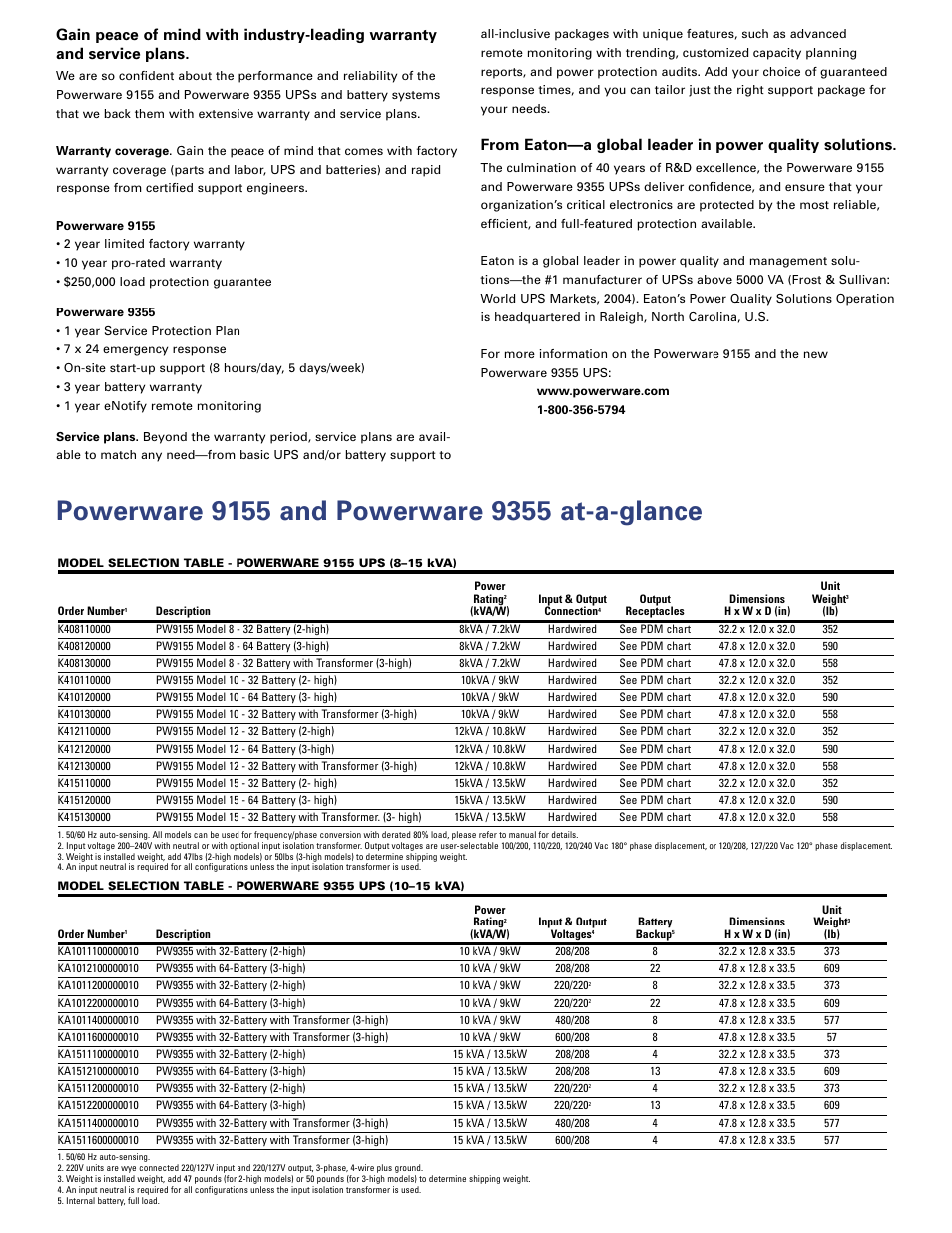 Powerware 9155 User Manual | Page 6 / 10