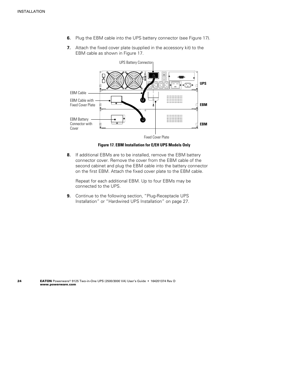 Powerware 9125 Two-in-One UPS 2500 User Manual | Page 30 / 78