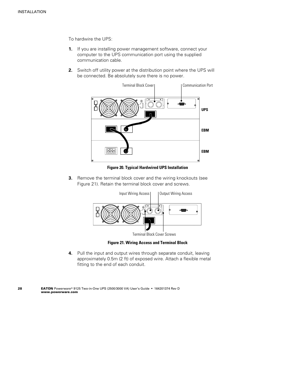 Powerware 9125 Two-in-One UPS 2500 User Manual | Page 34 / 78