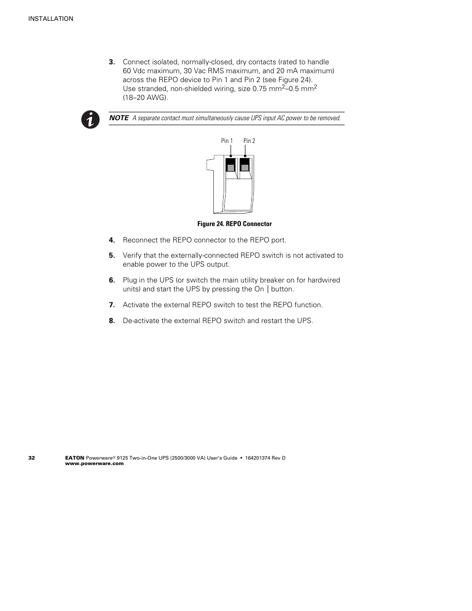 Powerware 9125 Two-in-One UPS 2500 User Manual | Page 38 / 78