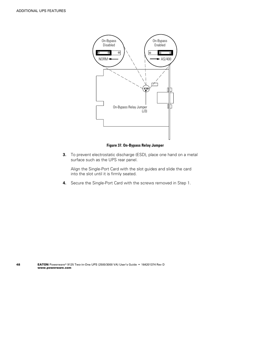 Powerware 9125 Two-in-One UPS 2500 User Manual | Page 54 / 78