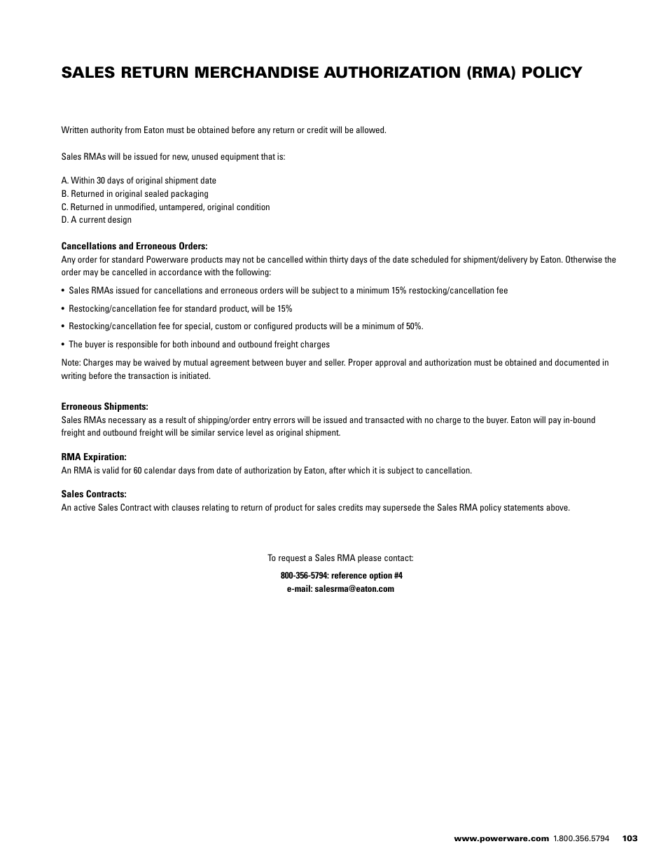 Powerware E.T.N 1500 VA - 60kVa User Manual | Page 105 / 120