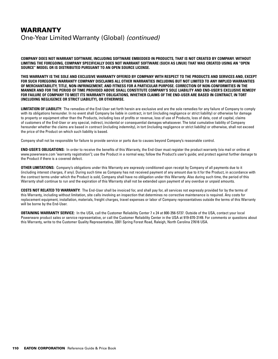Powerware E.T.N 1500 VA - 60kVa User Manual | Page 112 / 120