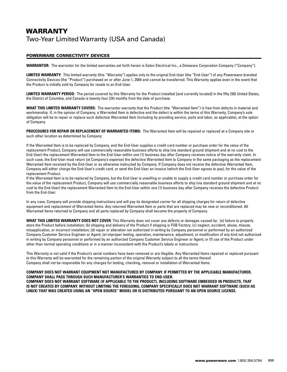 Powerware E.T.N 1500 VA - 60kVa User Manual | Page 113 / 120