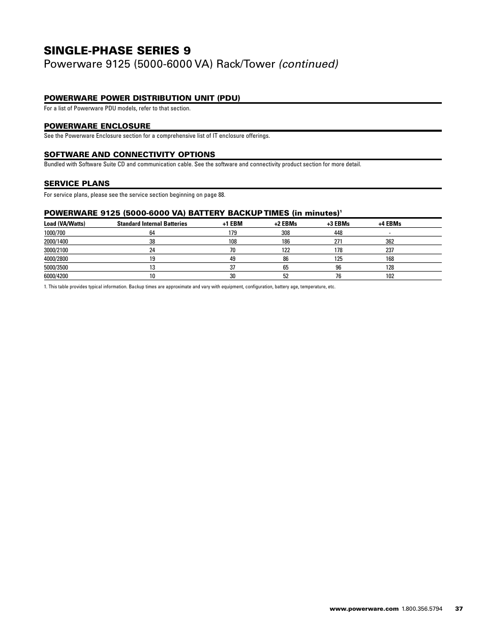 Powerware E.T.N 1500 VA - 60kVa User Manual | Page 39 / 120