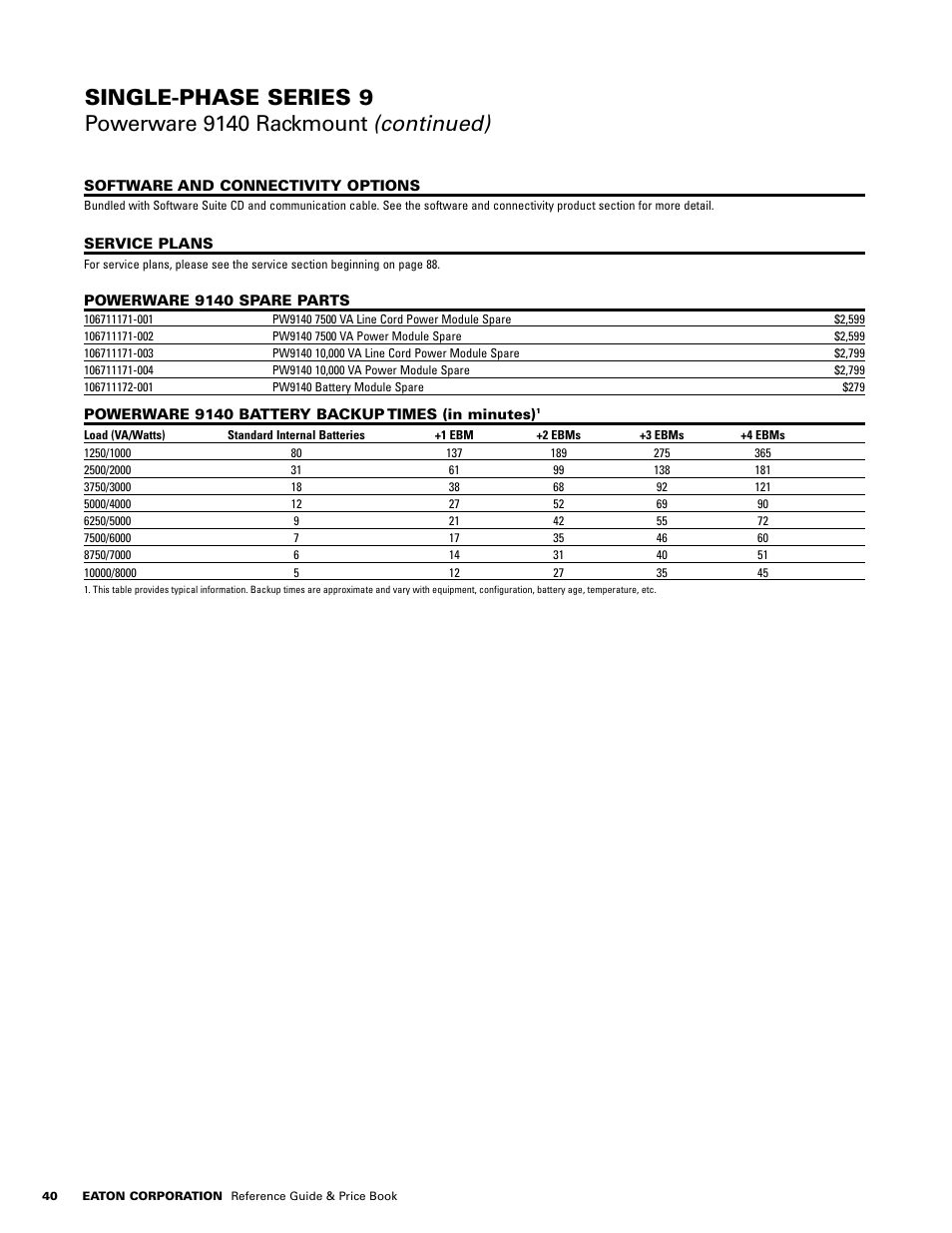 Powerware E.T.N 1500 VA - 60kVa User Manual | Page 42 / 120