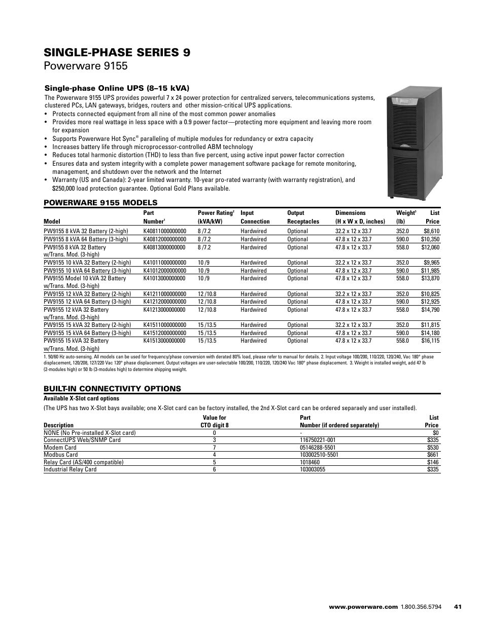 Powerware E.T.N 1500 VA - 60kVa User Manual | Page 43 / 120