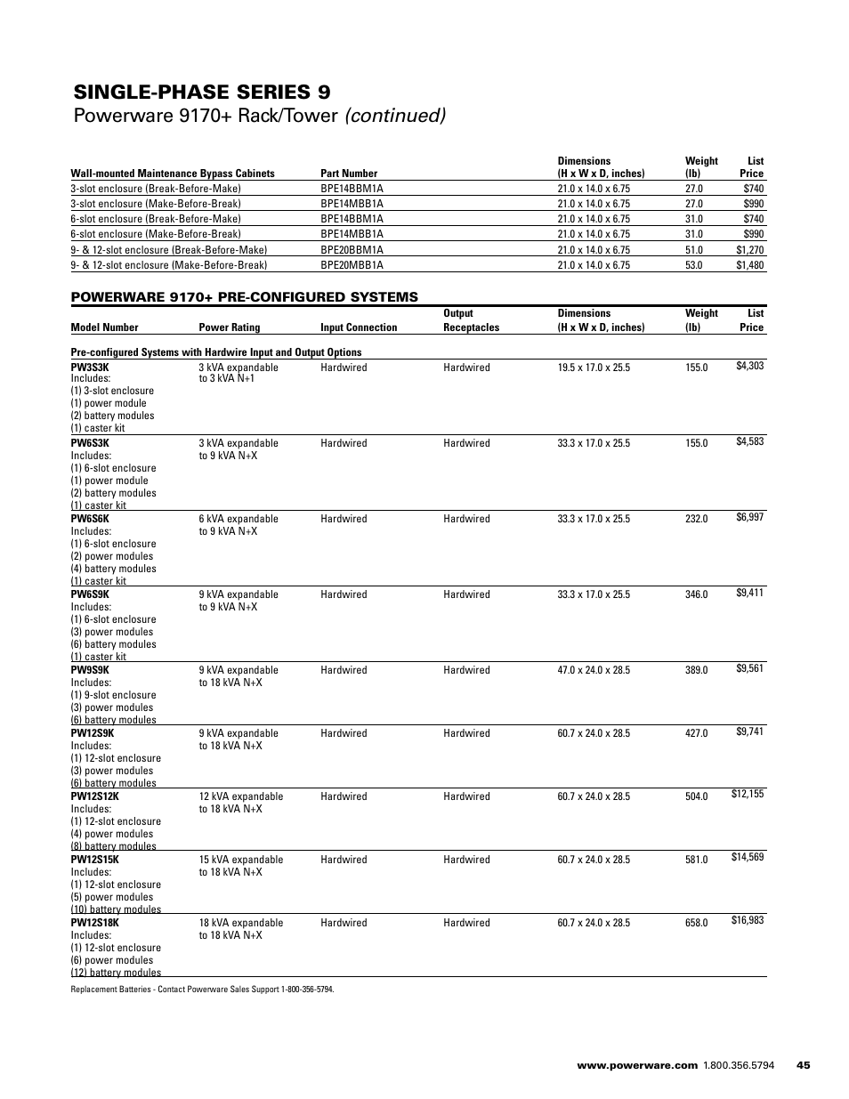 Powerware E.T.N 1500 VA - 60kVa User Manual | Page 47 / 120