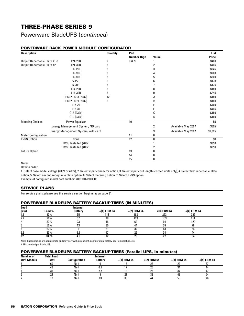 Powerware E.T.N 1500 VA - 60kVa User Manual | Page 58 / 120
