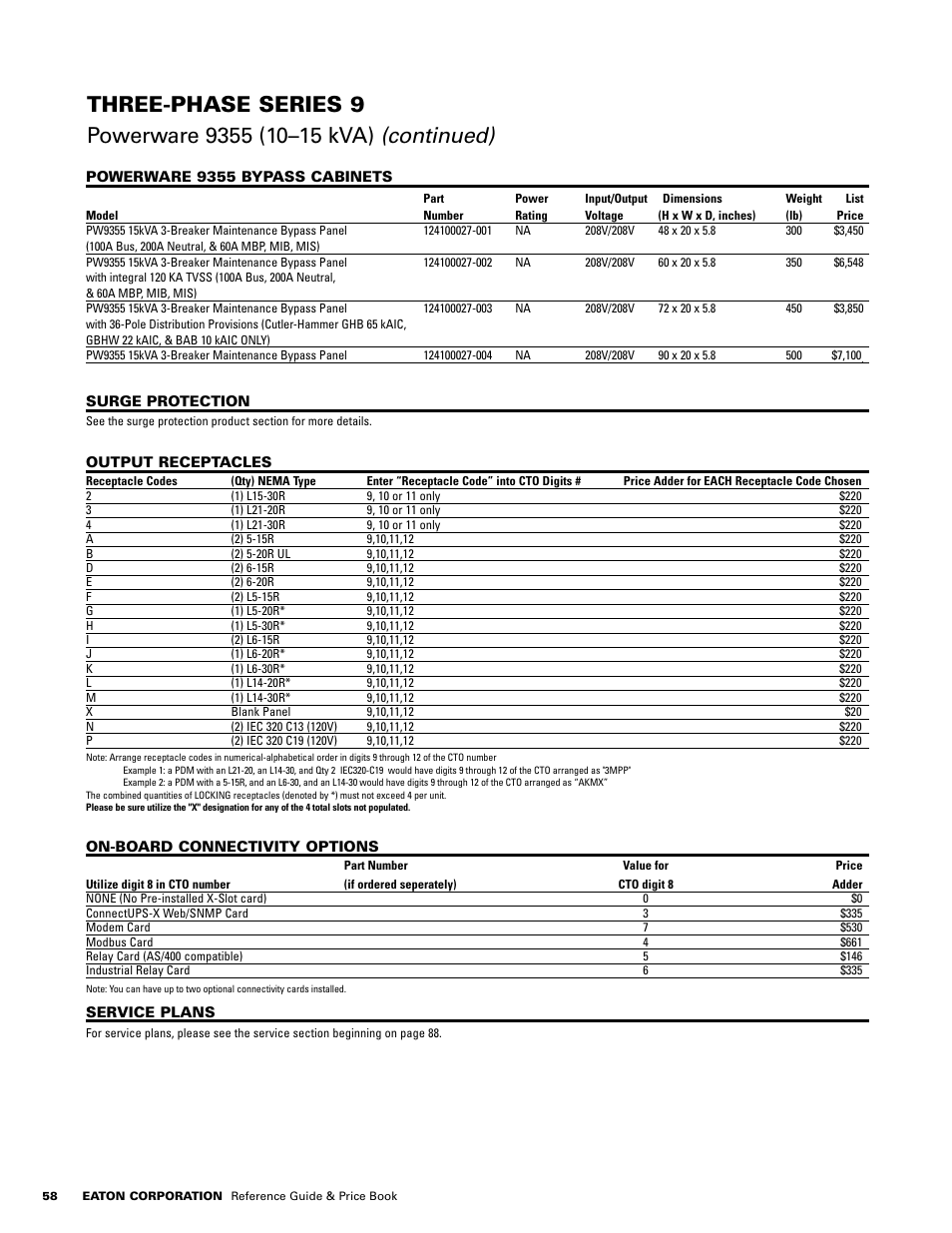Powerware E.T.N 1500 VA - 60kVa User Manual | Page 60 / 120