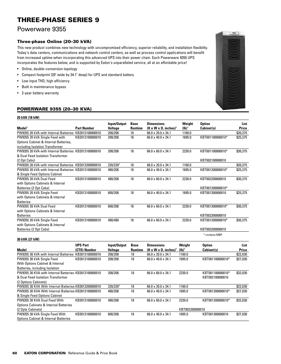 Powerware E.T.N 1500 VA - 60kVa User Manual | Page 62 / 120