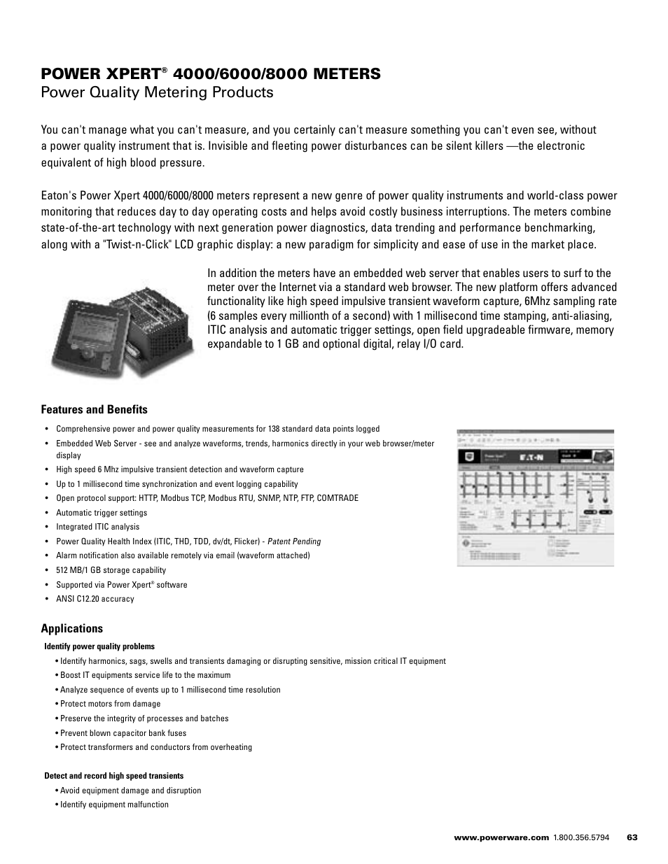 Power xpert | Powerware E.T.N 1500 VA - 60kVa User Manual | Page 65 / 120