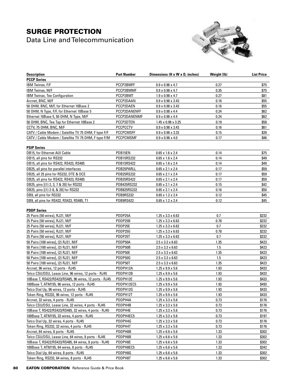 Surge protection data line and telecommunication | Powerware E.T.N 1500 VA - 60kVa User Manual | Page 82 / 120