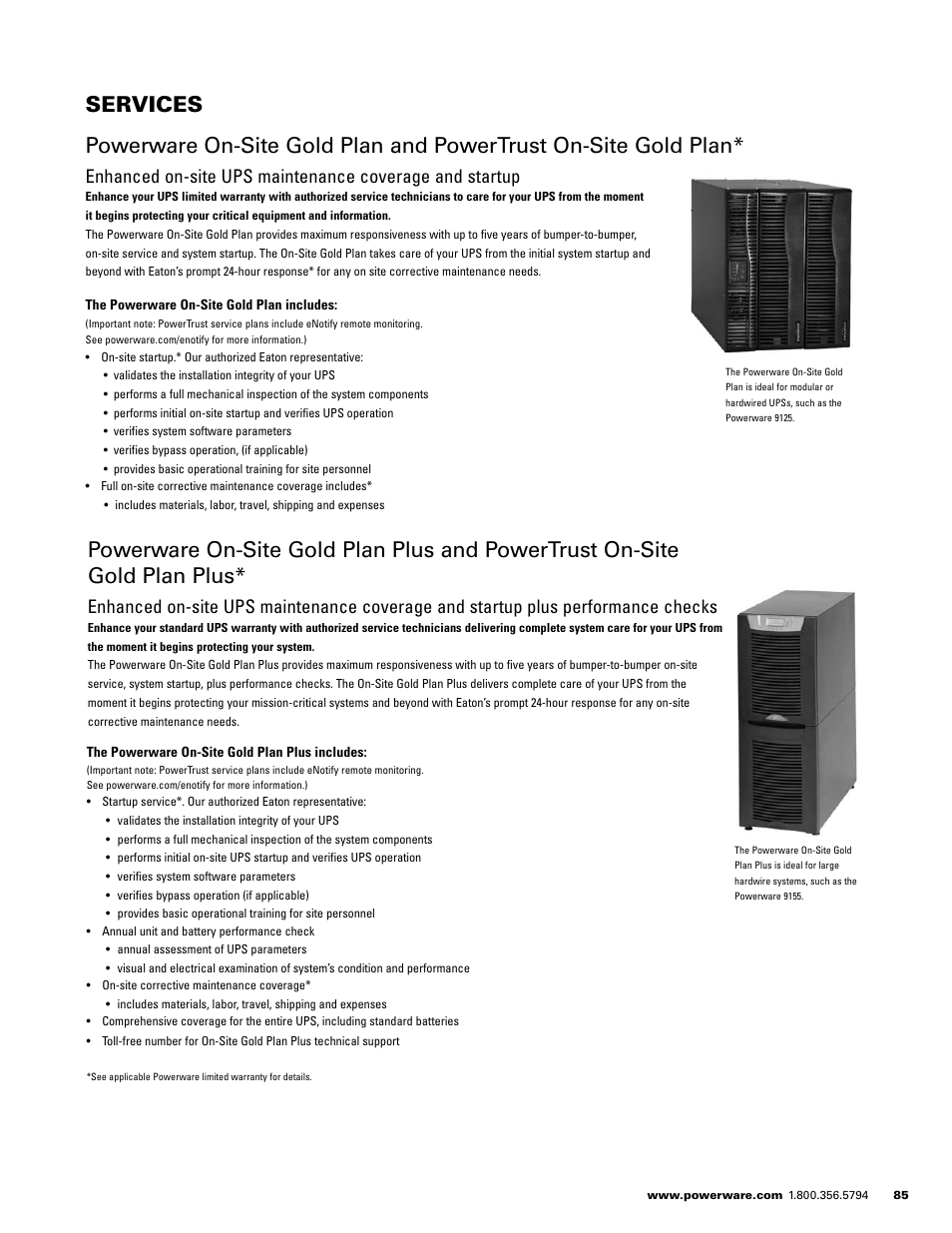 Powerware E.T.N 1500 VA - 60kVa User Manual | Page 87 / 120