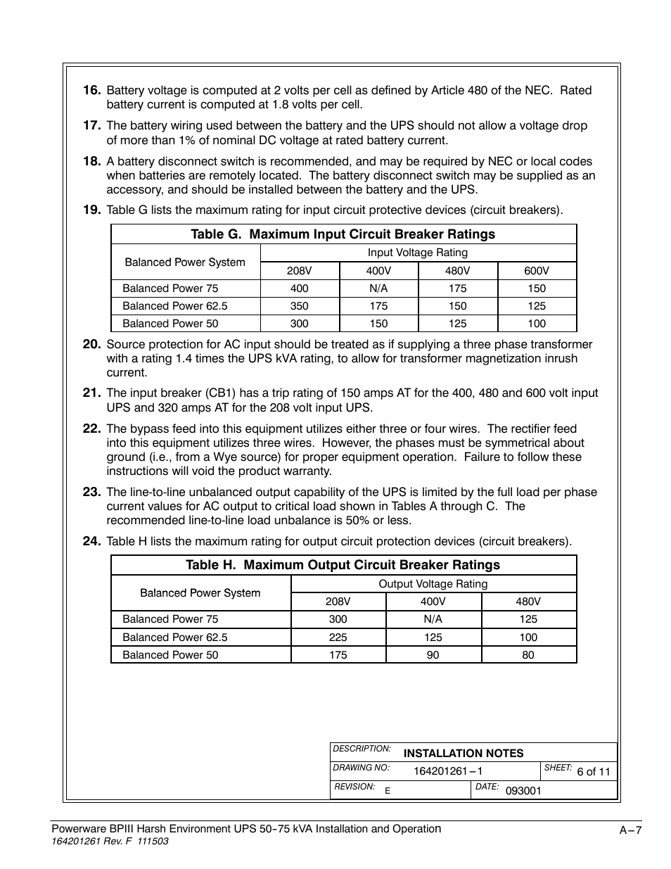 Powerware 5075 kVA User Manual | Page 139 / 162