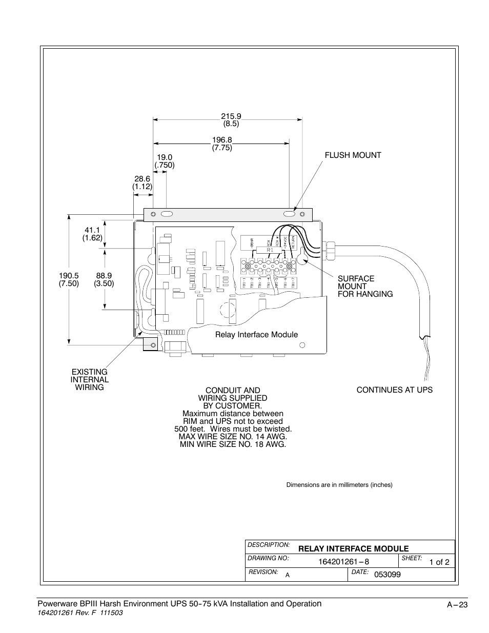 Powerware 5075 kVA User Manual | Page 155 / 162