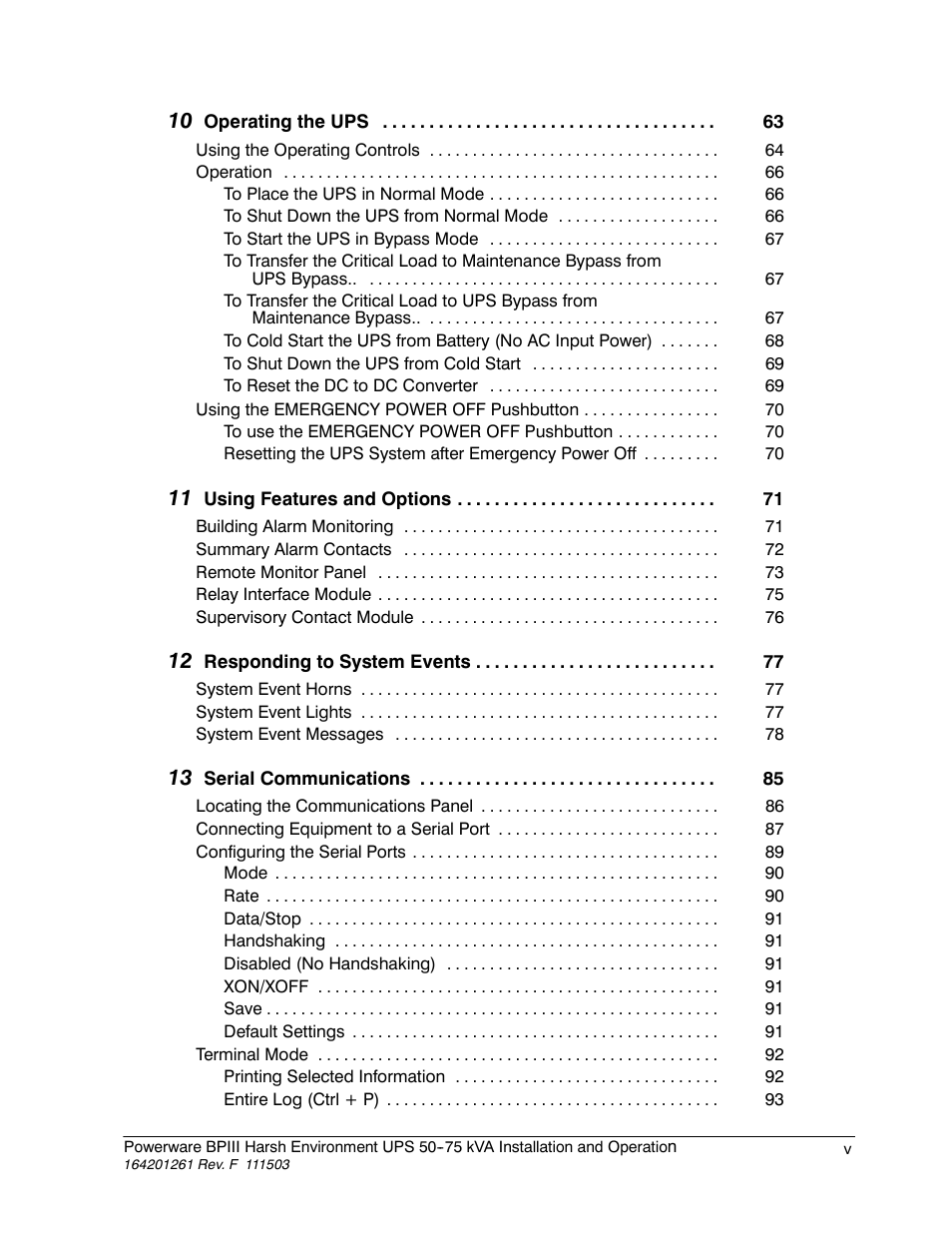 Powerware 5075 kVA User Manual | Page 5 / 162